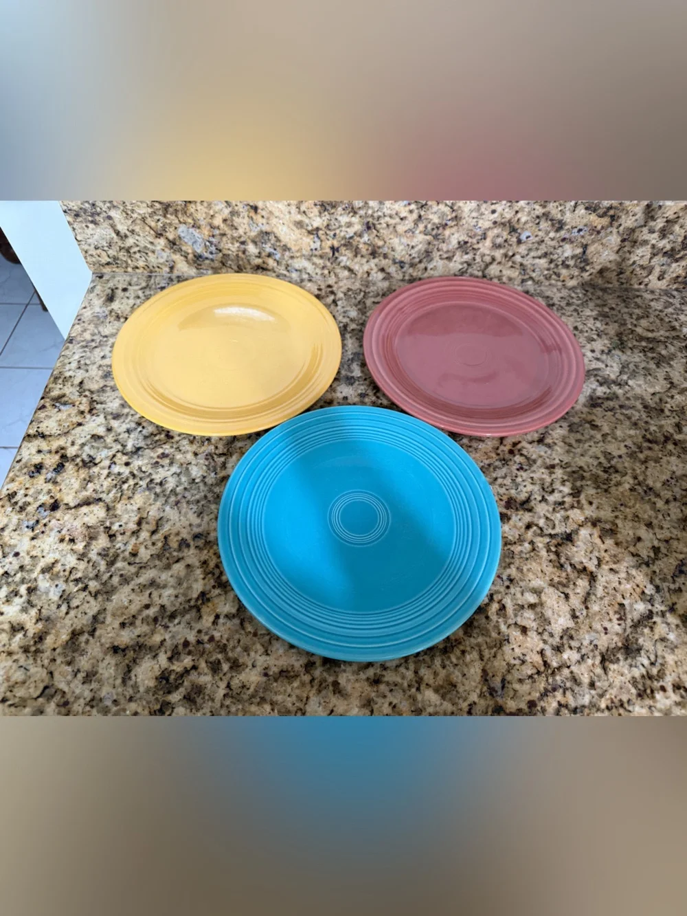 Fiesta fiestaware plates - set of 3 - Picture 1 of 7